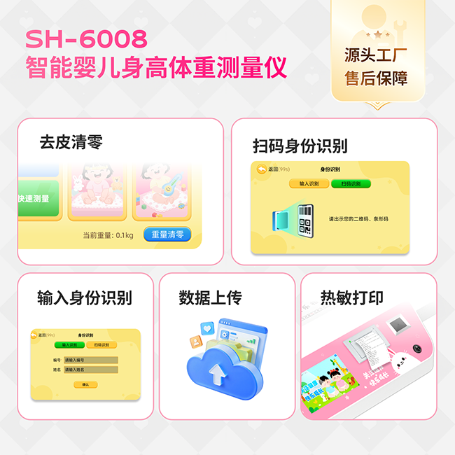 智能醫用嬰兒身高體重秤